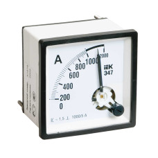 Амперметр Э47 600/5А класс точности 1,5 96х96мм IEK