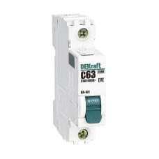 Автоматический выключатель 1Р 63А х-ка C ВА-101 4,5кА DEKraft (11060DEK)