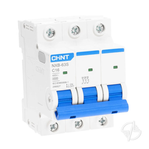 Автоматический выключатель модульный 3п C 16А 4.5кА NXB-63S (R) CHINT (296827)