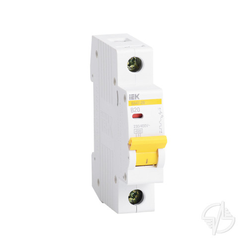Автоматический выключатель ВА47-29 1Р 20А 4,5кА х-ка В IEK (MVA20-1-020-B)