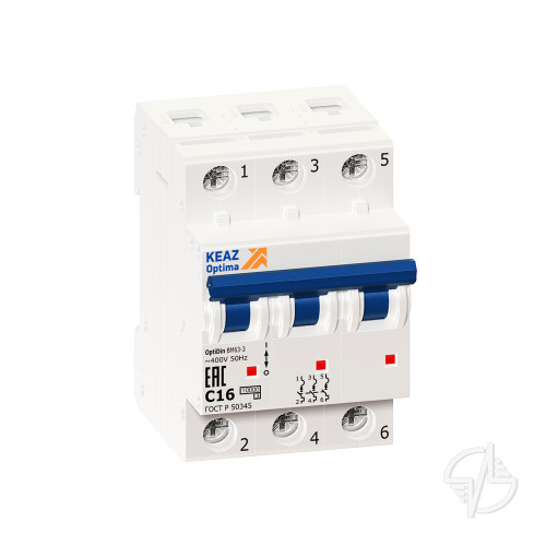 Выключатель автоматический модульный OptiDin BM63-3C6-УХЛ3 (Новый) (260803)