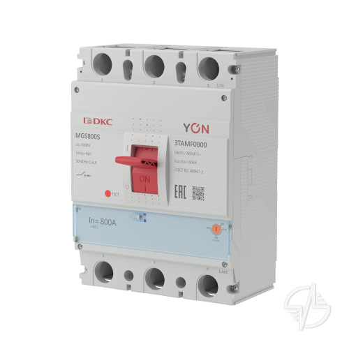 Выключатель автоматический YON MGS800 3P 640-800A 60kA (MGS800S-3TAMF0800)