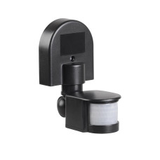 Датчик движения ДД-008 1100Вт 180град 12м IP44 черный IEK