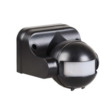 Датчик движения ДД-009 1100Вт 180град 12м IP44 черный IEK (LDD10-009-1100-002)