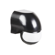 Датчик движения ДД-010 1100Вт 180град 10м IP44 черный IEK