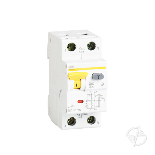 Автоматический выключатель дифференциального тока АВДТ32 C16 IEK (MAD22-5-016-C-30)