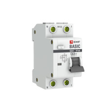 Выключатель автоматический дифференциальный 1P+N 32А 30мА электронный тип АС C 4.5кА АД-12 Basic Выключатель автоматический дифференциальный 1P+N 32А 30мА электронный тип АС C 4.5кА АД-12 Basic