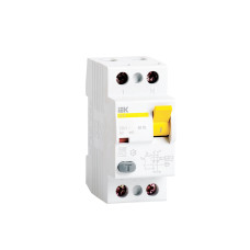 Выключатель дифференциальный (УЗО) ВД1-63 2Р 25А 30мА IEK (MDV10-2-025-030) Выключатель дифференциальный (УЗО) ВД1-63 2Р 25А 30мА IEK (MDV10-2-025-030)