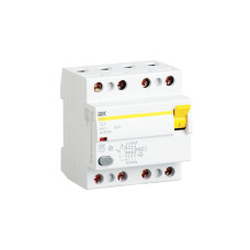 Выключатель дифференциальный (УЗО) ВД1-63 4Р 25А 30мА IEK Выключатель дифференциальный (УЗО) ВД1-63 4Р 25А 30мА IEK