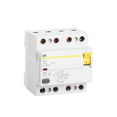 Выключатель дифференциальный (УЗО) ВД1-63 4Р 40А 300мА IEK Выключатель дифференциальный (УЗО) ВД1-63 4Р 40А 300мА IEK