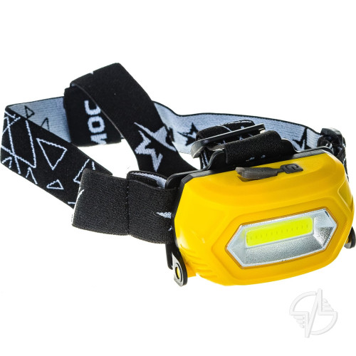 Фонарь налобный аккумуляторный , 3W COB LED, аккум. 3,7V 800mAh, 210Lm, 6 часов, Косм ос (KOC-LiPoH3WCOB)