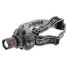 Фонарь светодиодный NPT-H03-3AAA 1LED 1Вт налобный пластик (94950)