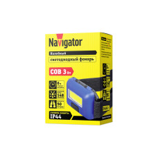 Фонарь светодиодный NPT-H24-3AAA 3Вт COB LED налобный, Navigator Group (14660)