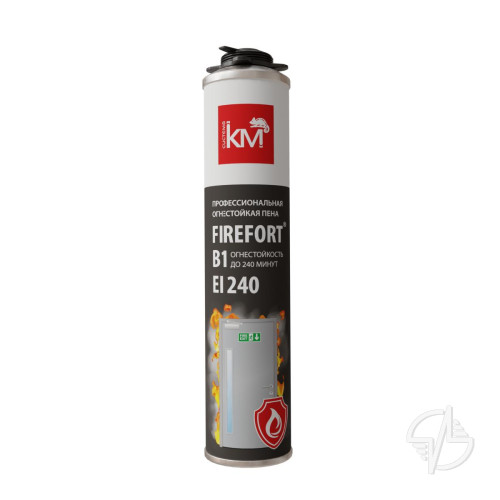 Пена огнестойкая монтажная FIREFORT B1 750 мл СИСТЕМА КМ (LO43490)