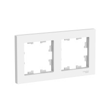 Рамка двухпостовая ATLASDESIGN универсальная белый (ATN000102) Рамка двухпостовая ATLASDESIGN универсальная белый (ATN000102)