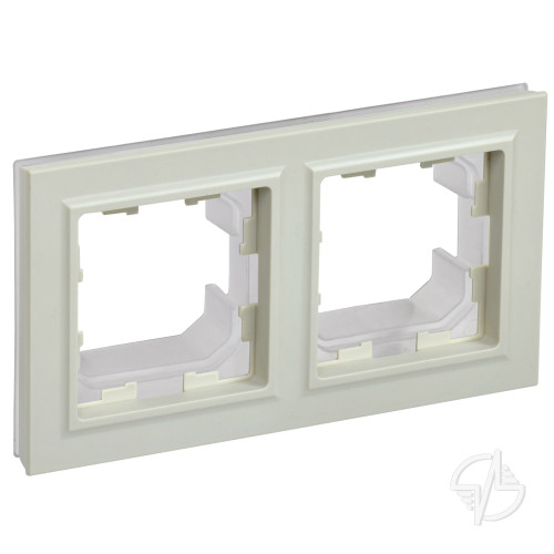 Рамка 2 поста IP44 РУ-2-БрКр-44 бежевый BRITE (BR-M22-44-K10)