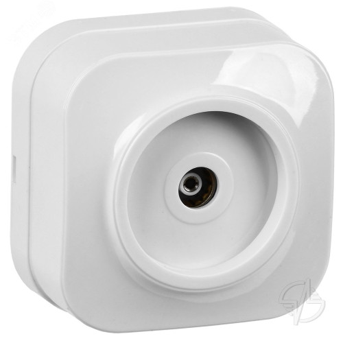 Розетка одноместная наружная телевизионная белая GLORY IEK (EAH10-K01)