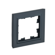 Рамка 1 пост РУ-1-БрГ графит IEK BRITE (BR-M12-K53)