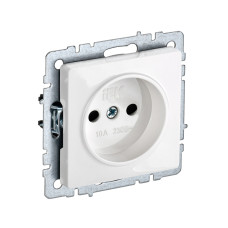 Розетка без заземлен. шторки 10А РС10-1-0-БрБ белый IEK BRITE (BR-R10-10-K01) Розетка без заземлен. шторки 10А РС10-1-0-БрБ белый IEK BRITE (BR-R10-10-K01)