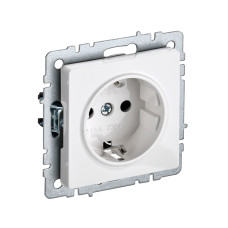 Розетка с заземлением без з. шторок 16А РС11-1-0-БрБ белый IEK BRITE (BR-R11-16-K01) Розетка с заземлением без з. шторок 16А РС11-1-0-БрБ белый IEK BRITE (BR-R11-16-K01)