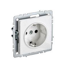 Розетка с заземлением шторки 16А РС14-1-0-БрБ белый IEK BRITE (BR-R14-16-K01) Розетка с заземлением шторки 16А РС14-1-0-БрБ белый IEK BRITE (BR-R14-16-K01)