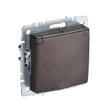 Розетка с заземлением шторки с крышкой 16А IP44 РСбш10-3-44-БрТБ бронзовый IEK BRITE (BR-R16-16-44-K45) Розетка с заземлением шторки с крышкой 16А IP44 РСбш10-3-44-БрТБ бронзовый IEK BRITE (BR-R16-16-44-K45)