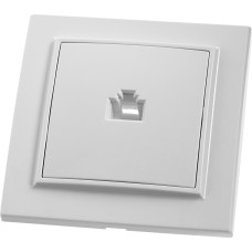 Розетка компьютерная 1-местная RJ-45 STEKKER, PST00-9007-01, серия Эрна, белый (39047) Розетка компьютерная 1-местная RJ-45 STEKKER, PST00-9007-01, серия Эрна, белый (39047)