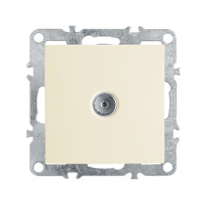 Розетка телевизионная 1-местная (механизм), STEKKER, PST00-9108-02, серия Эрна, слоновая кость (39326) Розетка телевизионная 1-местная (механизм), STEKKER, PST00-9108-02, серия Эрна, слоновая кость (39326)