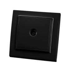 Розетка телевизионная 1-местная STEKKER, PST10-9008-03, 75 Ом, 5-862МГц, серия Эрна, черный (39476) Розетка телевизионная 1-местная STEKKER, PST10-9008-03, 75 Ом, 5-862МГц, серия Эрна, черный (39476)