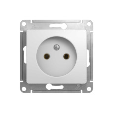 GLOSSA Розетка без заземления в рамку белая (GSL000141) GLOSSA Розетка без заземления в рамку белая (GSL000141)