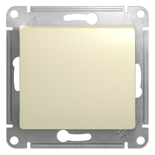 GLOSSA Выключатель одноклавишный в рамку бежевый сх.1 (GSL000211)