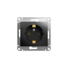 Розетка с заземлением антрацит в рамку GLOSSA (GSL000743) Розетка с заземлением антрацит в рамку GLOSSA (GSL000743)