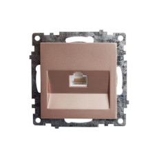 Розетка компьютерная 1-местная RJ-45 (механизм), STEKKER GLS00-7107-02, серия Катрин, шампань (39599) Розетка компьютерная 1-местная RJ-45 (механизм), STEKKER GLS00-7107-02, серия Катрин, шампань (39599)