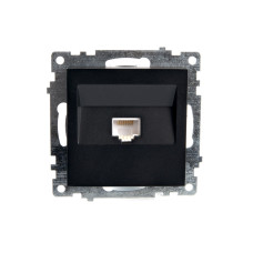 Розетка компьютерная 1-местная RJ-45 (механизм), STEKKER GLS00-7107-05, серия Катрин, черный (39613) Розетка компьютерная 1-местная RJ-45 (механизм), STEKKER GLS00-7107-05, серия Катрин, черный (39613)