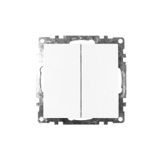 Выключатель 2-клавишный (механизм), STEKKER GLS10-7104-01, 250V, 10А, серия Катрин, белый (39300) Выключатель 2-клавишный (механизм), STEKKER GLS10-7104-01, 250V, 10А, серия Катрин, белый (39300)