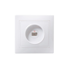 Розетка компьютерная КВАРТА белая (EKK10-K01-DM)