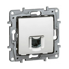 Розетка компьютерная RJ45 категория 5 UTP белая (672241)