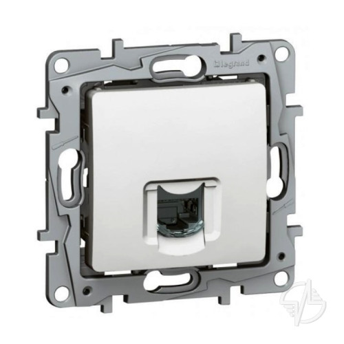 Розетка компьютерная RJ45 категория 5 UTP белая (672241)