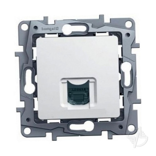 Розетка компьютерная RJ45 категория 6 UTP белая (672253)