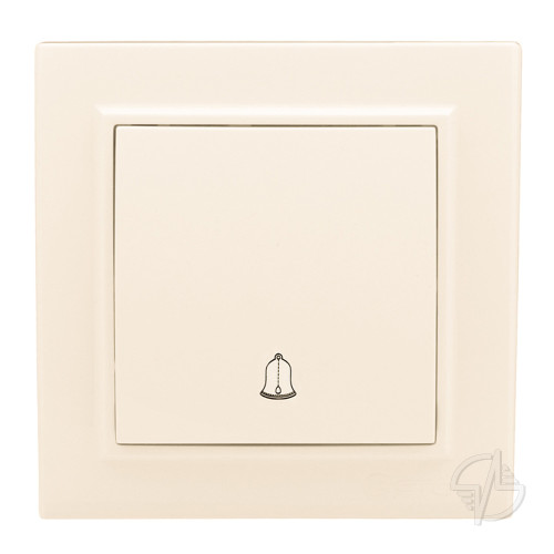 Минск Кнопка звонка СП, 10А, бежевый EKF (ERV10-027-20)