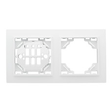 Минск Рамка 2-местная горизонтальная белая EKF Basic (ERM-G-302-10) Минск Рамка 2-местная горизонтальная белая EKF Basic (ERM-G-302-10)