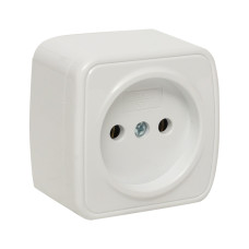 Минск Розетка 1-местная ОП 10А без заземления белая EKF Basic (EGR10-022-10) Минск Розетка 1-местная ОП 10А без заземления белая EKF Basic (EGR10-022-10)