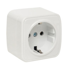 Минск Розетка 1-местная ОП 16А с заземлением белая EKF Basic (EGR16-028-10) Минск Розетка 1-местная ОП 16А с заземлением белая EKF Basic (EGR16-028-10)