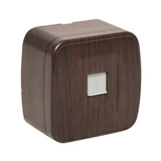 Розетка RJ-45 1-местная ОП Минск, 1А, 120В, тёмное дерево EKF (EGK01-035-40)