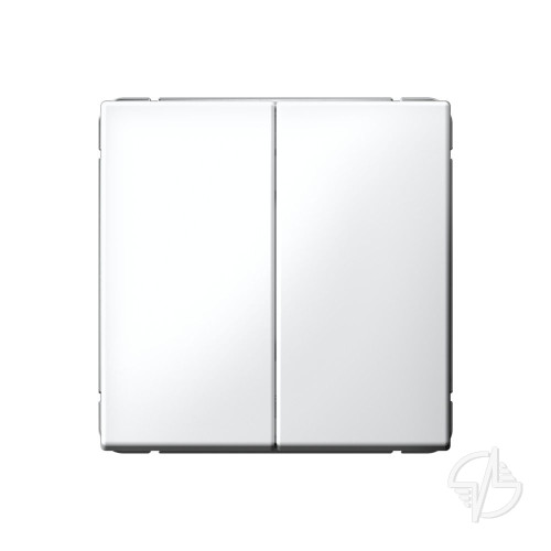 ARTGALLERY 2-клавишный выключатель, сх.5, 10АХ, механизм, белый Systeme Electric (GAL000151)
