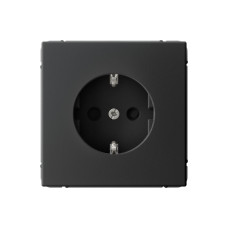 ARTGALLERY розетка с заземлением со шторками, 16А, механизм, карбон Systeme Electric (GAL001045)