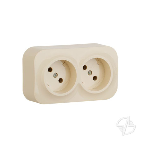 Quteo розеточный блок с предварительным подключением 2 x 2К без шторок - 16 A - 250 В IP 20 - Слоновая кость Legrand (782261)