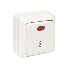 Рим Выключатель проходной 1-клавишный с индикатором 10А белый EKF (ENV10-125-10) Рим Выключатель проходной 1-клавишный с индикатором 10А белый EKF (ENV10-125-10)