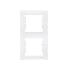 Sedna Рамка 2 поста белая вертикальная (SDN5801121) Sedna Рамка 2 поста белая вертикальная (SDN5801121)