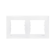 Sedna Рамка 2 поста горизонтальная белый (SDN5800321) Sedna Рамка 2 поста горизонтальная белый (SDN5800321)
